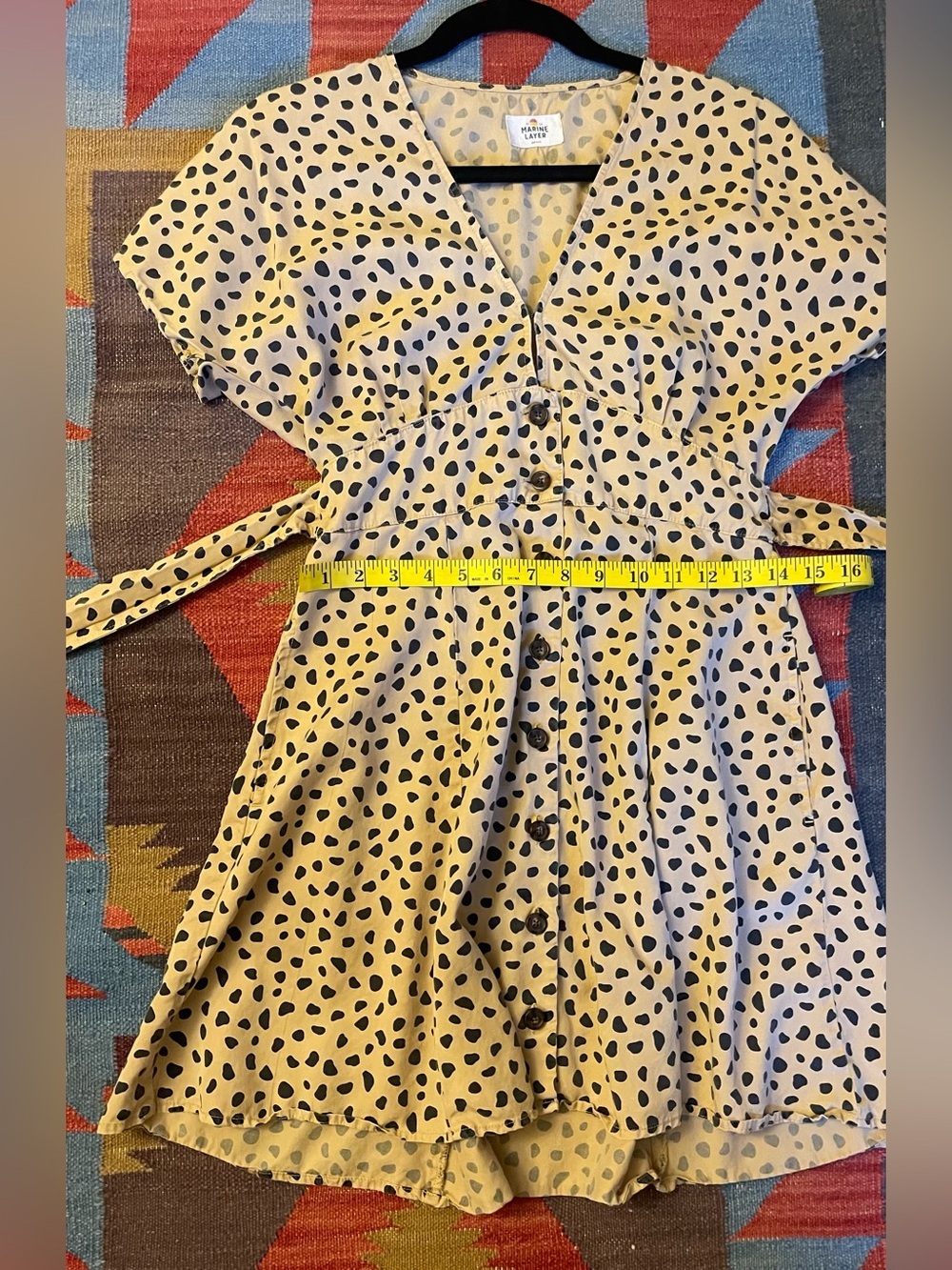 Marine Layer Camila Cheetah Print Dress Size Small - Picture 6 of 9